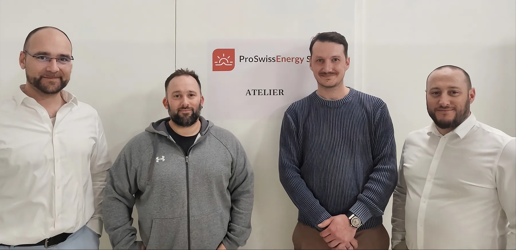 L'équipe ProSwissEnergy, client d'Octyzen, sur le terrain